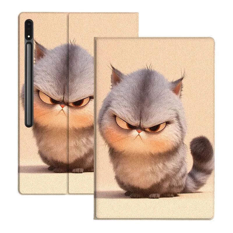 Chubby Orange Cartoon Cats Soft Tablet Case