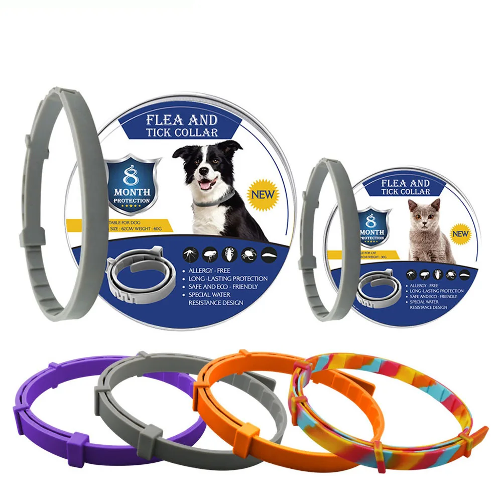 Pet Flea and Tick Collar Up To 8 Month Flea Tick Prevention Anti-mosquito & Insect Repellent For Dogs Cats Puppy Supplies