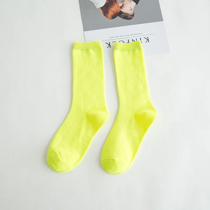 Vibrant Dance Sports Socks for Women - Breathable Cotton in Stunning Solid Colors