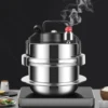 304 Stainless Steel Pressure Cooker Outdoor Portable Micro Pressure Cooker Kitchen Pressure Cooker Household Mini Pressure Cook 4