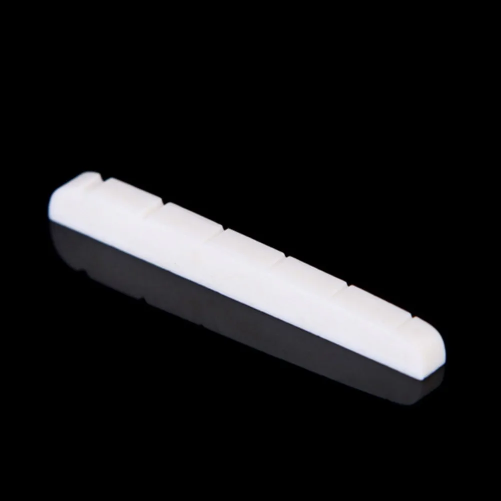 

6 String Ox Bone Guitar Bridge Nut Saddle 42MM Slotted Beef Bone Electric Guitar Nut Instrument Guitars Parts Accessories