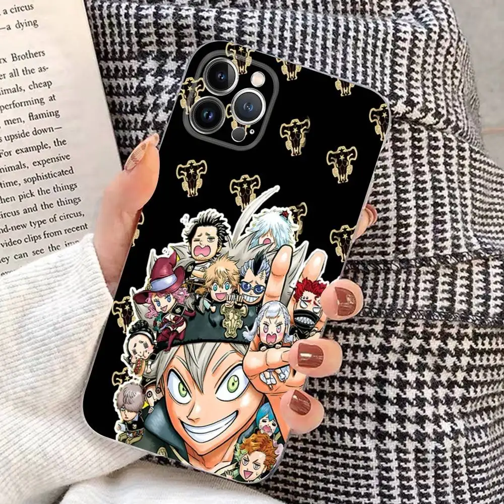 Anime Black Clover Logo Transparent Soft Phone Case