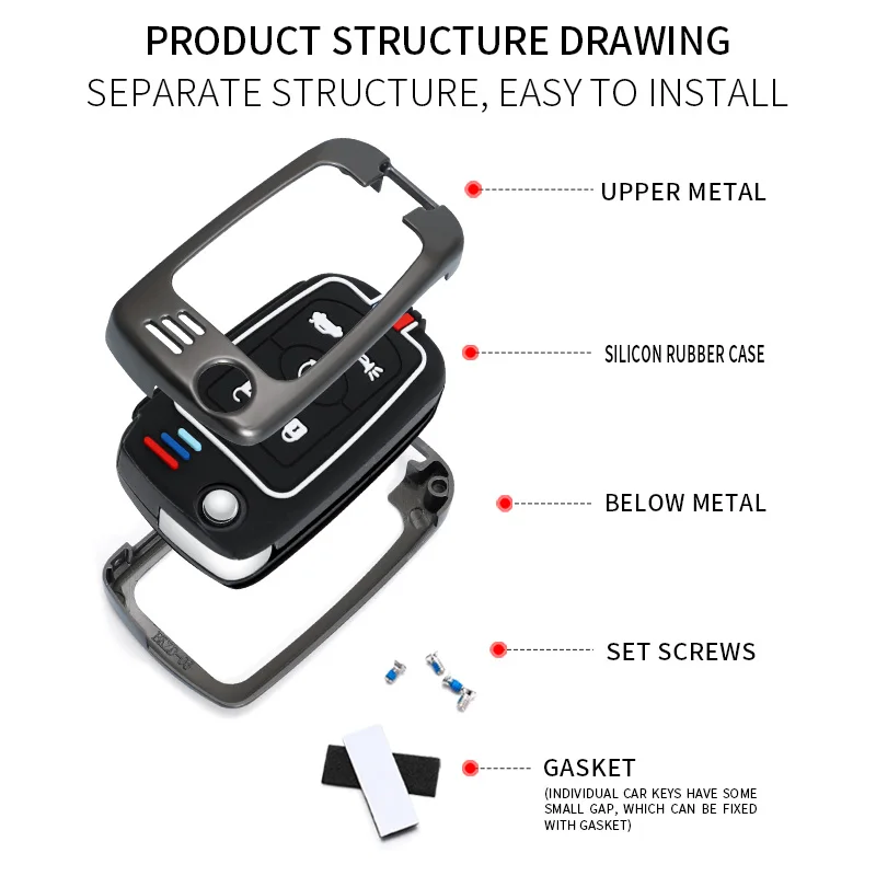 Portachiavi per auto in lega di zinco silice adatto per Buick Excelle 2008 2009 2011 2013 2015 StylingKey accessori di protezione 20 Portachiavi per auto in lega di zinco silice adatto per Buick Excelle 2008 2009 2011 2013 2015 StylingKey accessori di protezione - Sae1d7eb922a34c01a5a714df2ab9cccdZ