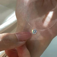 Collier ras du cou en argent sterling 925 avec moissanite transparente de 6,5/9 mm, bijou classique pour femme, idéal pour fiançailles et mariage 4