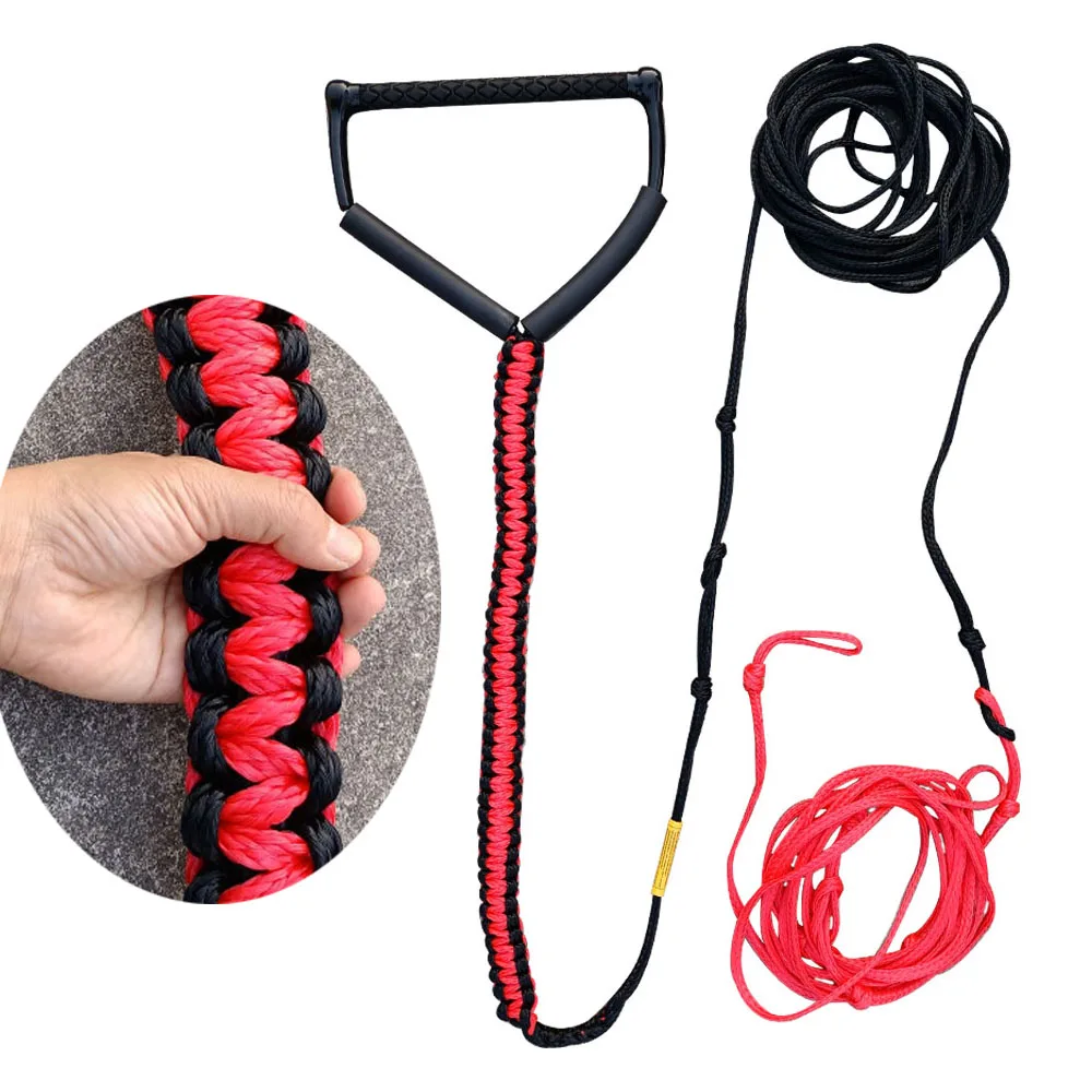 75ftWaterSkiRope5SectionWatersportsSpiralBraidedWakeboardTowRopeWakeboardKneeboard