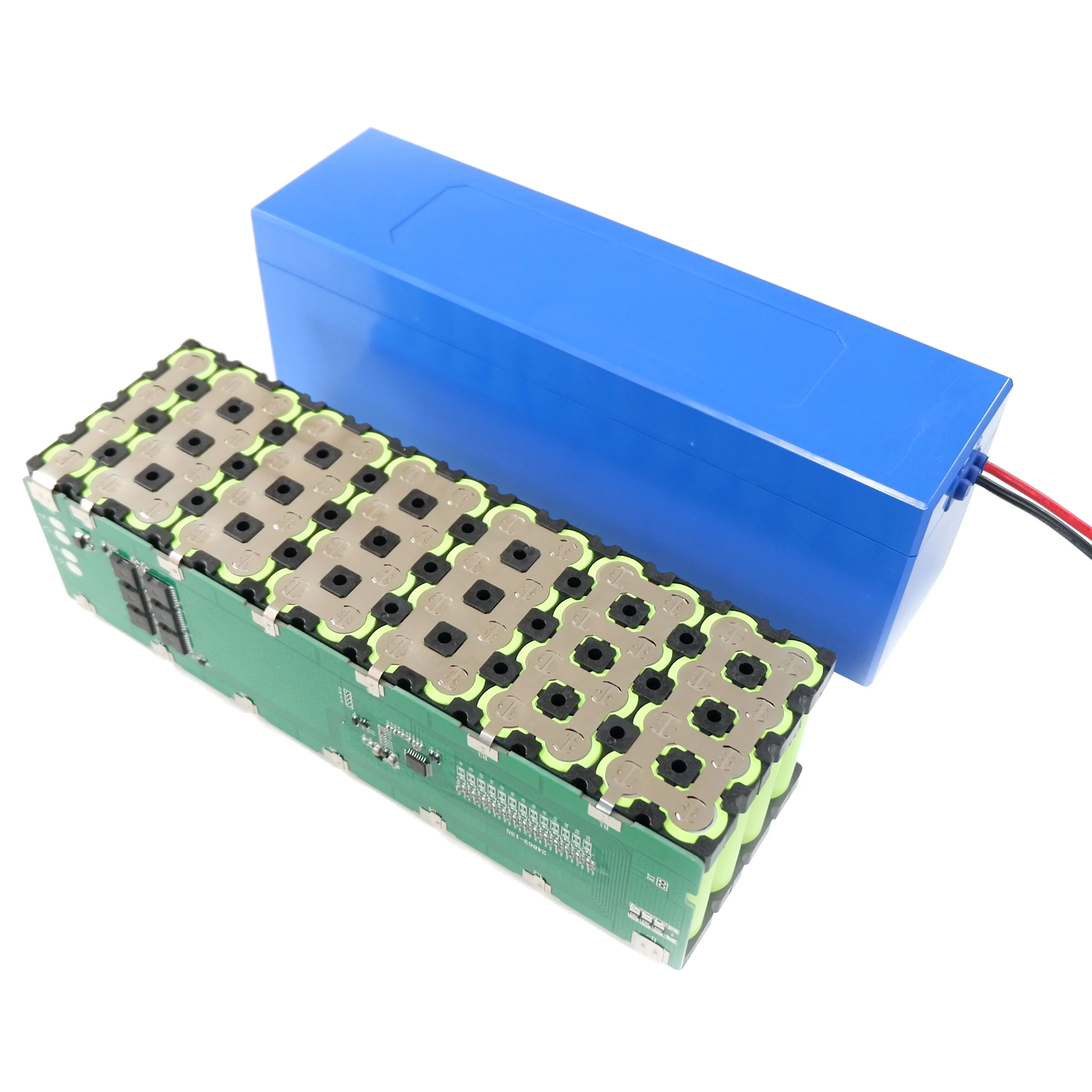 12V 24V 36V 48V 10Ah-20Ah 배터리 케이스 13S4P 홀더 니켈 와이어 13S 48V30A BMS 리튬 배터리 상자 52 개의 배터리를 담을 수 있습니다