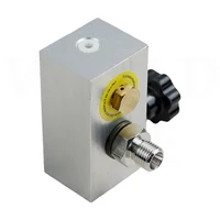 Original เครื่องอัดอากาศแรงดันสูงปั๊มบํารุงรักษาอุปกรณ์เสริมอลูมิเนียมวาล์ว Assembly 0-300bar 0-4500PSI 0-30MPA 1