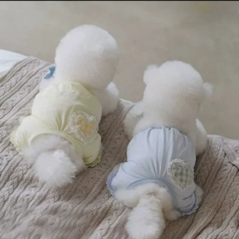 New Solid Tone Sling Pants Dog Bears Abbigliamento Summer Thin Vip Teddy Pet Small Puppy