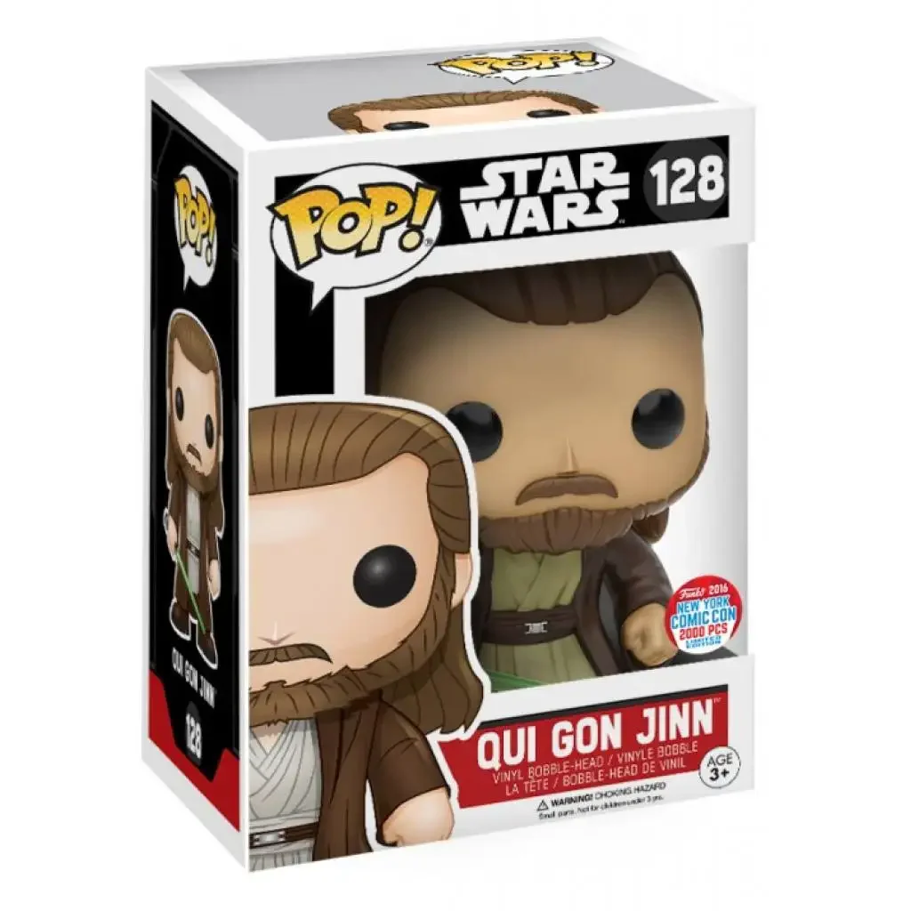 Funko Pop! Star Wars - Qui-Gon Jinn #128 - Vinyl Figurine - NEUF