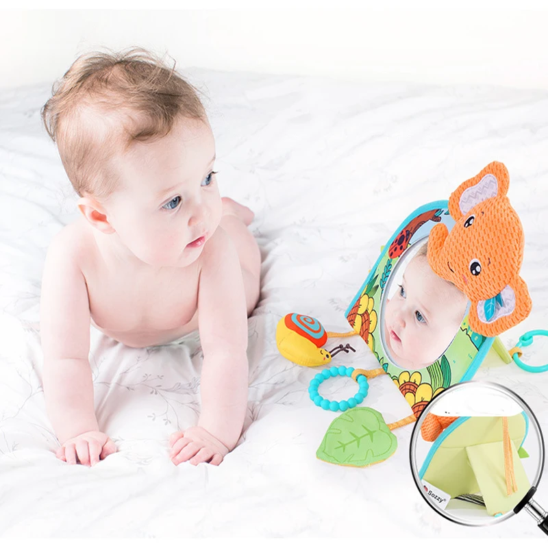Baby Car Seat Mirror Infant Car Back Seat Rear View Mirror Kids Monitor Adjustable Education Sensory Toys for Children Travel
