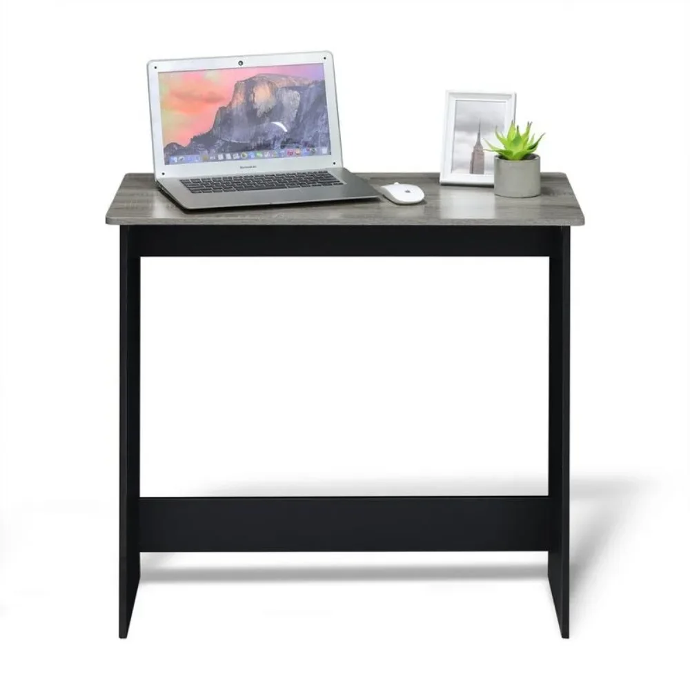 

Computer desk, simple and elegant study desk, French oak/black, exquisite and compact, suitable for office use, computer desk