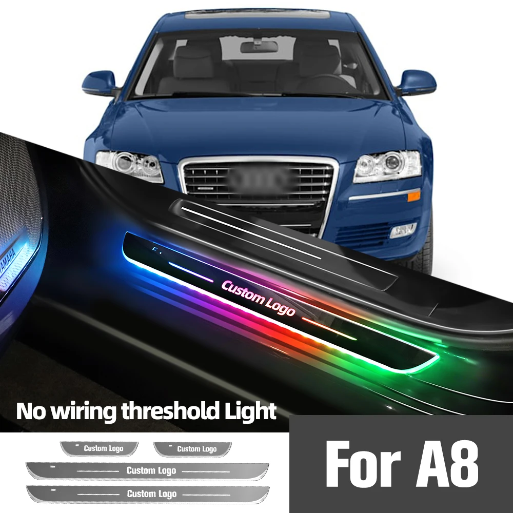 

Для Audi A8 D3 D4 4E 4H 2002-2018 2018 2019 Автомобильная фотография с индивидуальным логотипом фотосессия порог фотоаксессуары