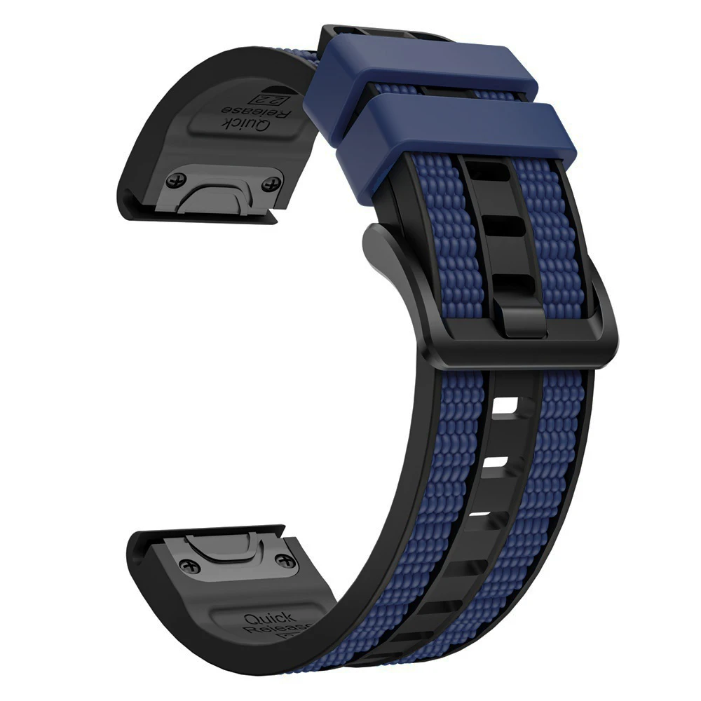 Premium Silicone Watch Band - Versatile QuickFit 22mm & 26mm Strap