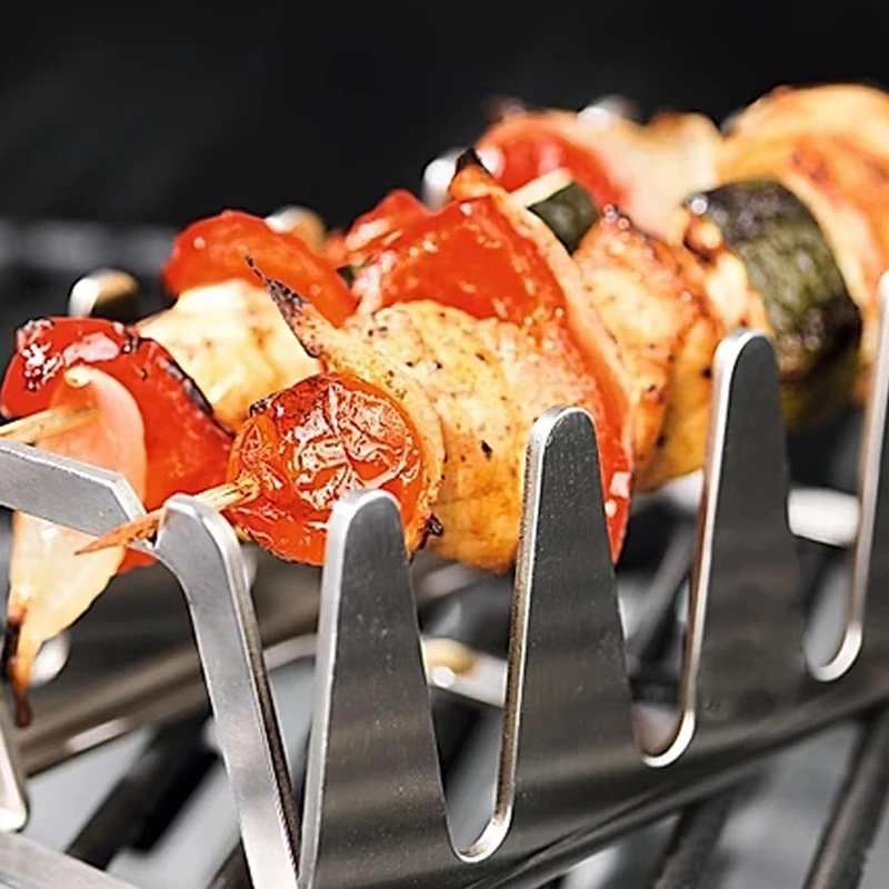 BBQ 리브 랙 멀티 그릴 랙, 스테인레스 스틸 로스팅 랙, BBQ 도구