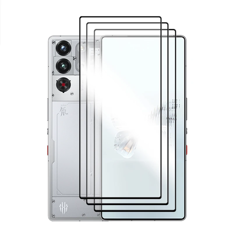 Premium 6-in-1 Tempered Glass Screen Protector, 6.85-inch Full Cover Glue, HD Clarity