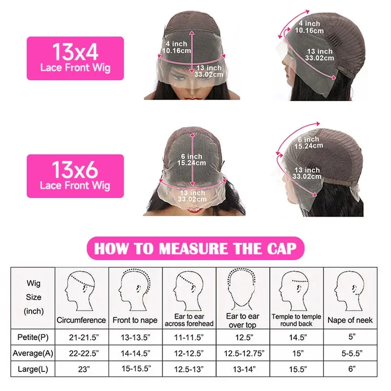 13x6 Lace Front Wigs Human Hair Pre Plucked 250 Density 42 Inch Body Wave Lace Front Wigs HD Lace Frontal Wigs for Women