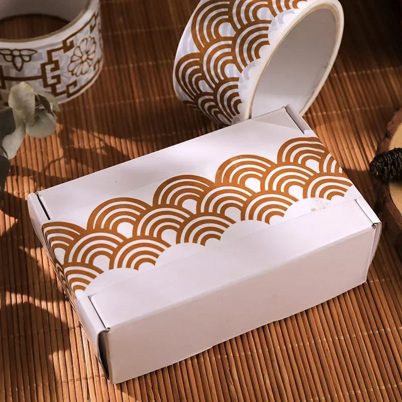 창의적인 앤티크 레이스 장식 테이프, DIY 사진 앨범 장식 테이프 밀봉 상자, 대형 롤 방수 폭 4.8cm 홈 장식