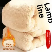 Men's Loose-Fit Fleece-Lined Casual Trousers Durable Fleece Lining For Fall And Winter Ideal For Office Work And Outdoor Activit