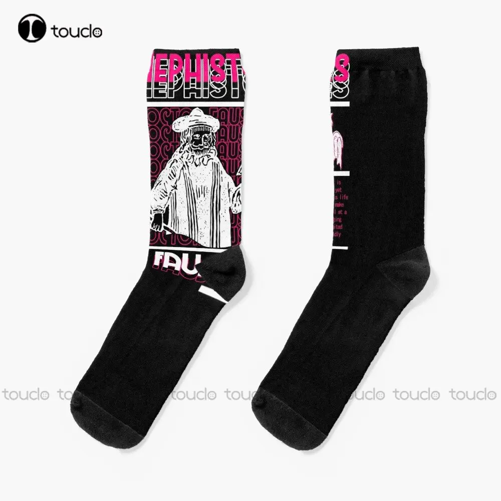 

Doctor Faust Socks Mens Funny Socks Personalized Custom Unisex Adult Teen Youth Socks Street Skateboard Socks Custom Gift Funny