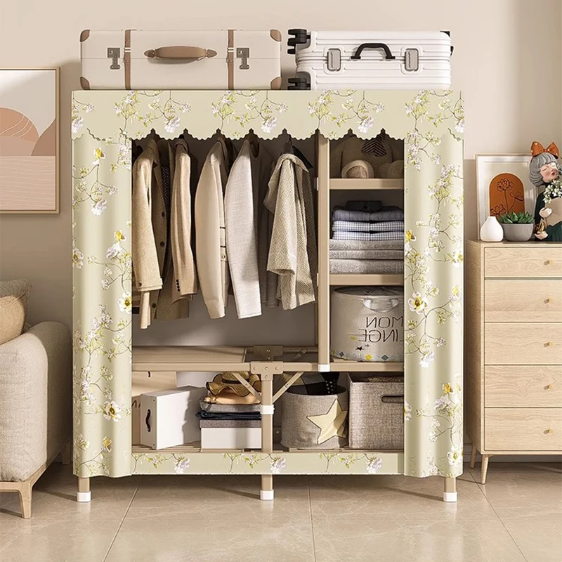 

Portable Modern Wardrobes Bedroom Foldable Cabinets Garment Wardrobes Display Cupboard Meuble De Rangement Home Furniture