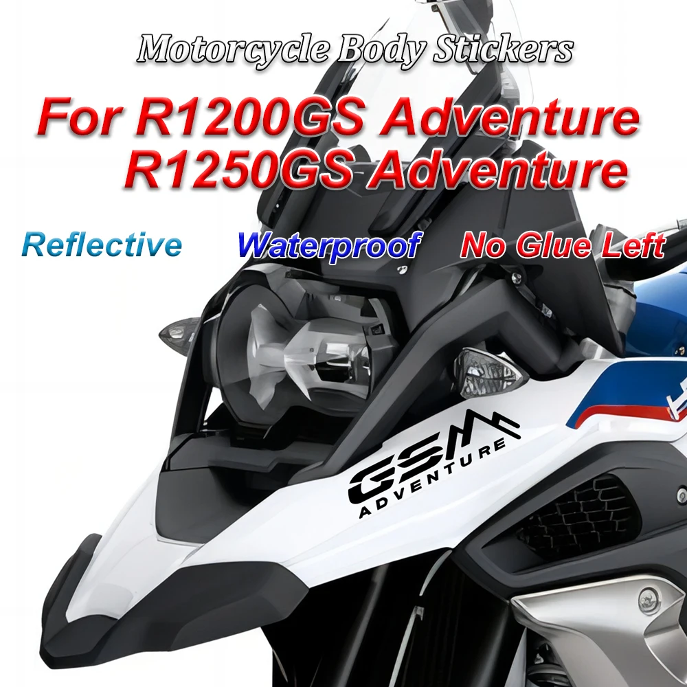 Motorcycle Stickers Reflective Decal R1200GS Adventure LC for BMW R1250GS F850GS R1200 R1250 1200 1250 GS ADV F 850 2013-2022