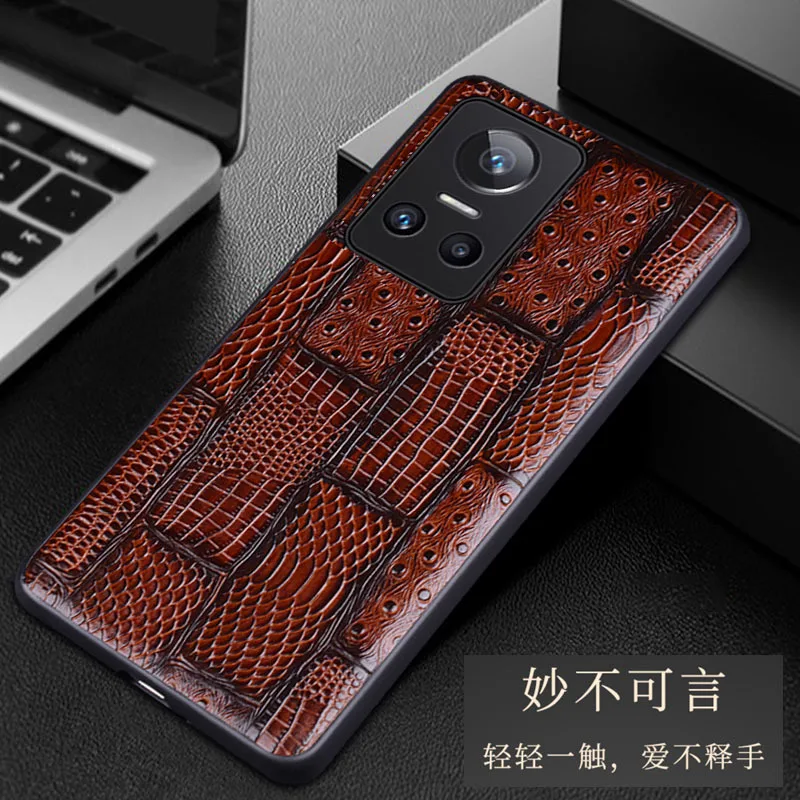 Hot Sales Luxury Genuine Leather Phone Case For Oppo Realme Gt Neo 3 Neo3 Shockproof Back Cover Fundas For Gt Neo3