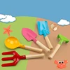 Children's shovel beach toy playing sand digging bucket shovel set playing in the sea outdoor gardening Digging tools 6