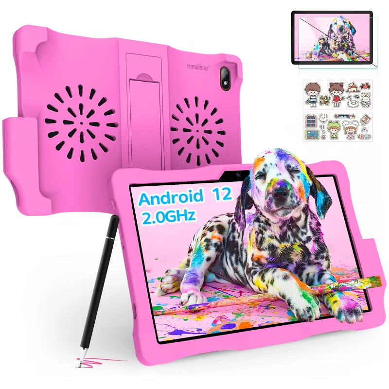 Type-C 10.1 INCH Android12 Kid Tablet T310 Quad-core 2.0GHz 6000mAh 3GB+32GB 1280 x 800 IPS Dual Camera With Kid-Proof Case 5