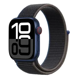 Premium Nylon Loop Strap for Apple Watch - Versatile and Durable Replacement Bracelet (66 Charcoal)