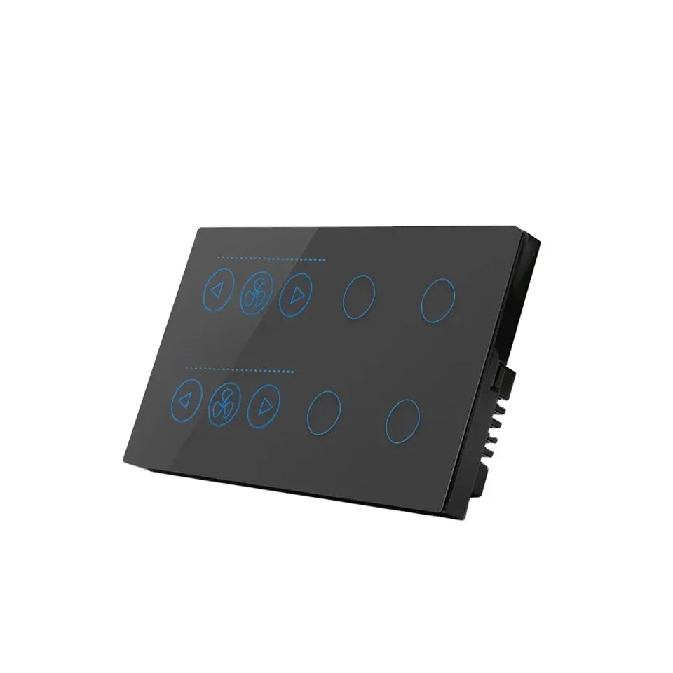 

Wi-fi Smart 4 Gang&2 Fan Switch Supporting App Control/Voice Control, with Child Lock and Back Lights and Smart Timing Function