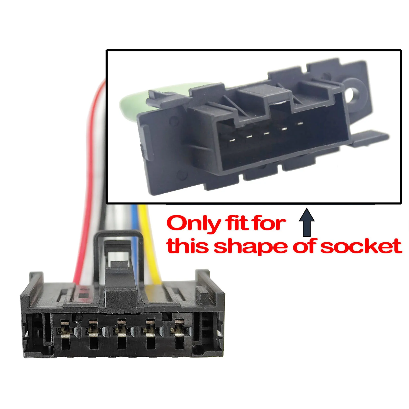 2 Connector For Fiat Grande Punto Linea Doblo Fiorino Heater Blower Motor Fan Resistor Wiring Harness Plug Repair Cable 95508692