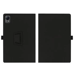Elegant PU Leather Tablet Cover with Stylus Pen Loop Holder for Doogee Tab G5 (Black)