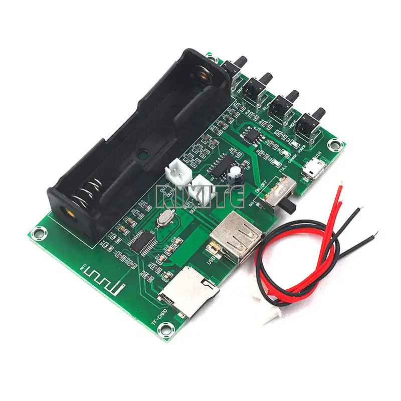 XH-A150 PAM8403 블루투스 증폭기 오디오 보드 5W * 2 리튬 배터리 노래 기계 USB TF 카드 듀얼 채널 미니 스피커 DIY
