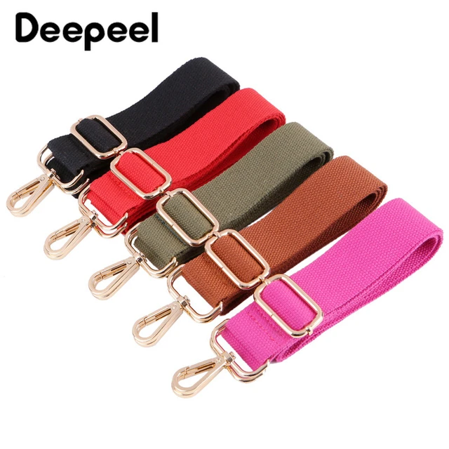 140cm Adjustable Fabric Bag Strap Gold Buckle Women For Crossbody Canvas  Bag Red Black Shoulder Strap Purse Strap Accessories - AliExpress