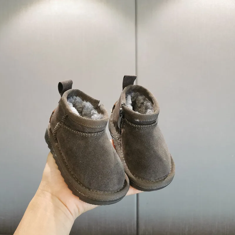 Winter Boot Plush Thick Snow Boot 0-2Y Old All-match Baby Shoe Soft Sole Walking Shoe Preschool Ankle Gril Shoes baby shoes baby boots winter snow boots