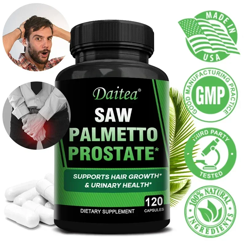 Saw Palmetto 1235 mg-Men's Premium Prostate Health Supplement-Supports Nocturia, Frequent Urination, Urgent Urination