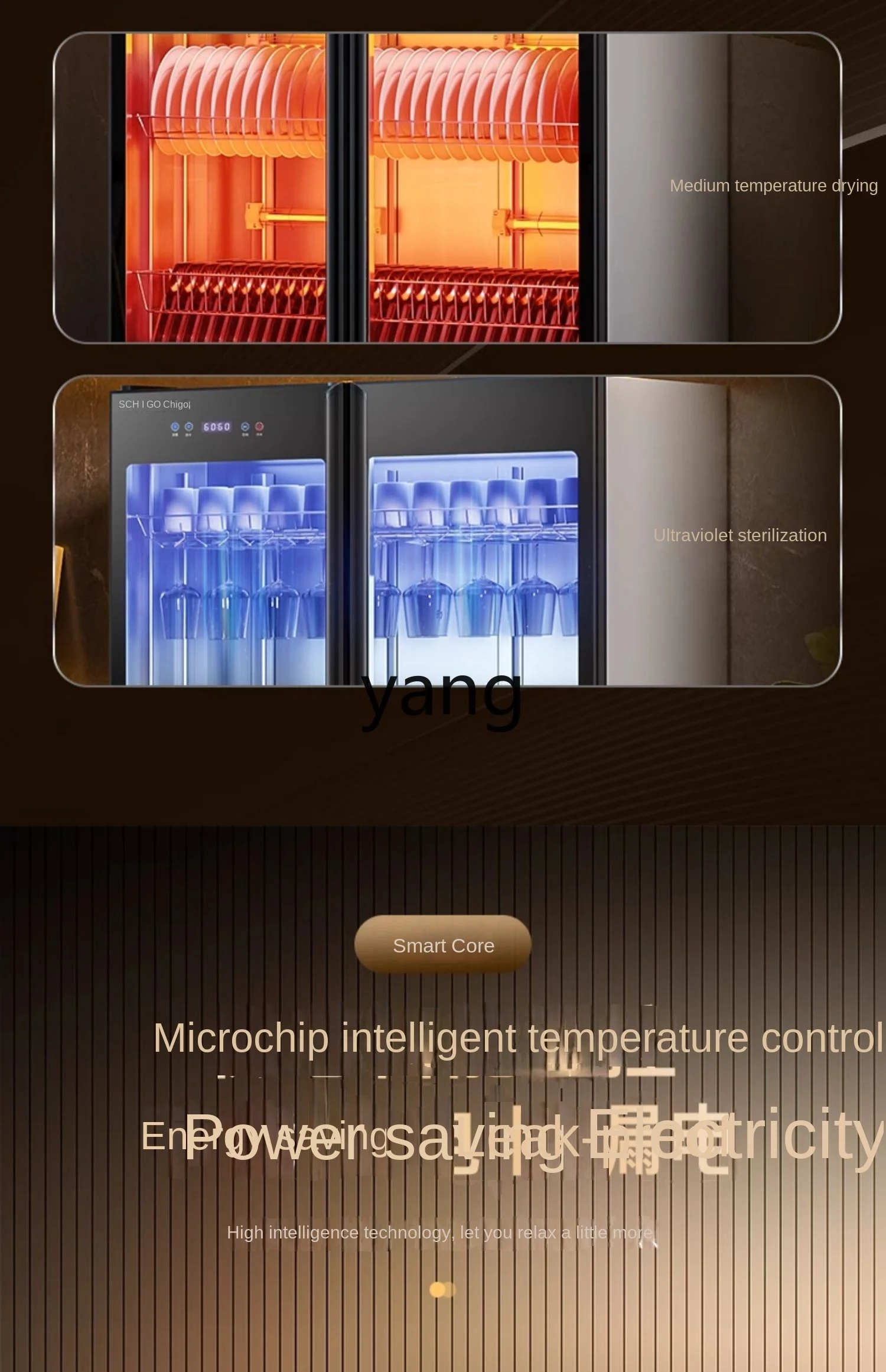 L'm'm Disinfection Cabinet Commercial Catering Stainless Steel Cupboard Large Capacity Hot Air Vertical 3