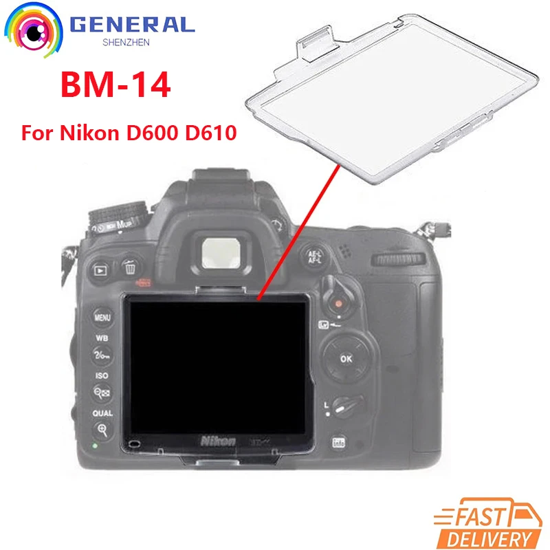 Bm-14 Protezione Antipolvere Per Monitor In Plastica Per Nikon D600 D610