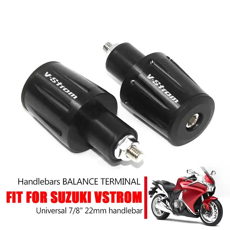 

Motorcycle Handlebar Ends CNC Handle Bar Grips Cap For Suzuki VStrom 650 V-Strom 650 1000 1050/xt DL250 DL650 dl1000 Accessories