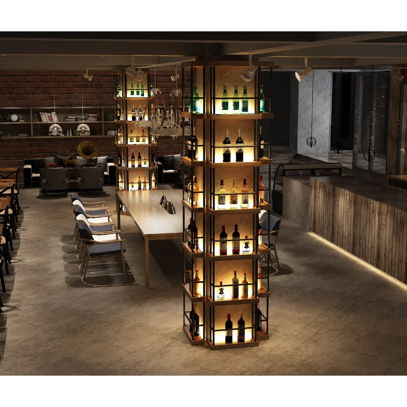 Bar Cabinet Luxury Liquor Living Room Wine Fridge Display Supplies Showcase The Canteen Wall Furniture Storage Bars Liquors Rack