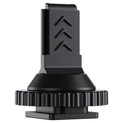 Universal Cold Shoe Adapter with 1/4-20 Tripod Thread Mount for Cages, Tripods, and Camera Hot Shoes