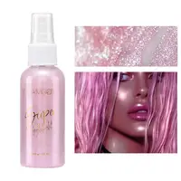 Highlighter Powder Spray High Gloss Glitter Powder Glitter Powder Spray Shimmer Sparkle Powder Face Body Highlighter 60ml 1
