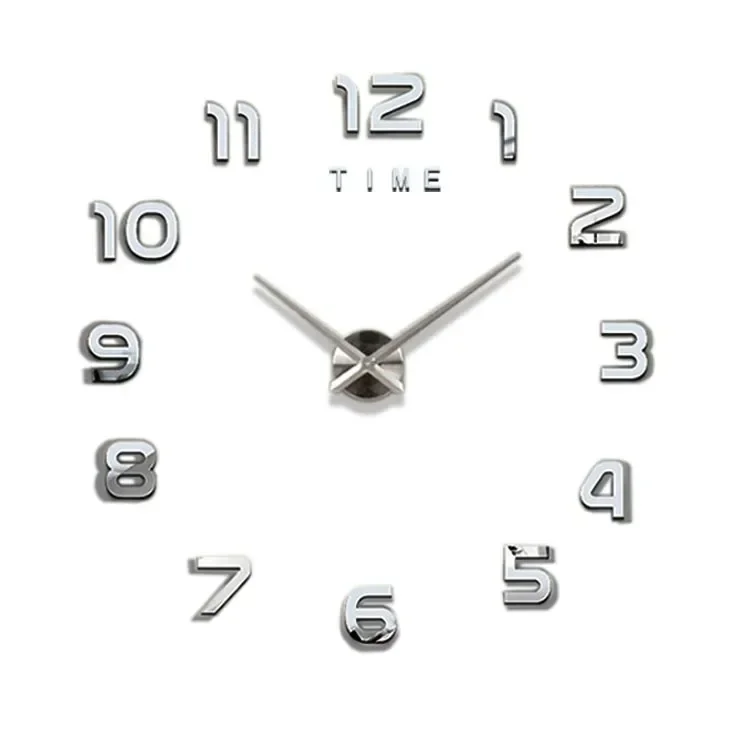 Description Picture 4 of itemDIY Quartz Clock Fashion Watch Living Room Home Decoration Clock Acrylic Mirror Stickers Decorate a Large Garden Wall Decor