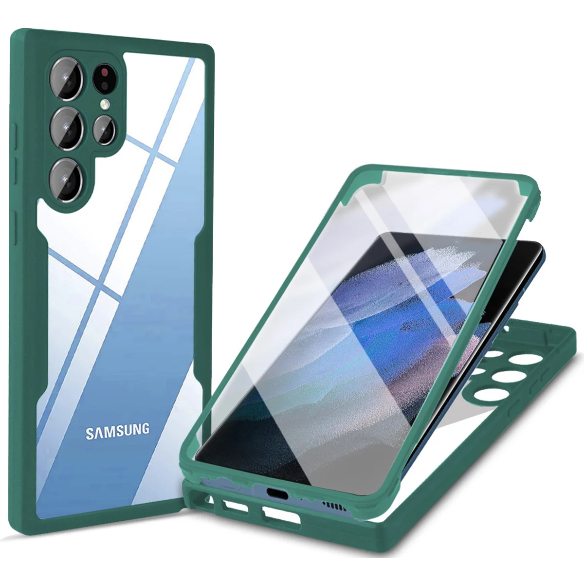360 Clair Pour Samsung Galaxy A12 A32 A52 A72 S21 S22 A13 A53 A33 A73 