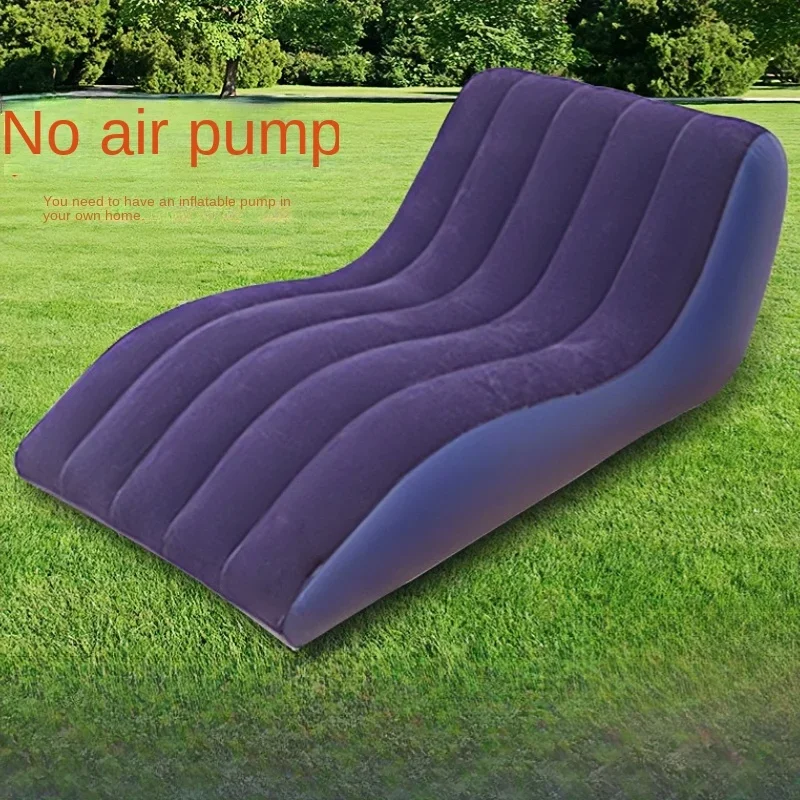 Portable Inflatable Sofa Leisure Sofa Lounge Chair Lazy Nap Suitable Couple Outdoor for Camping Home Office