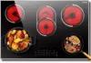 Electric Cooktop 30Inch 5 Burners Built-in Ceramic Cooktop 30" Electric Stove Top with Glass Protection Metal Frame 1