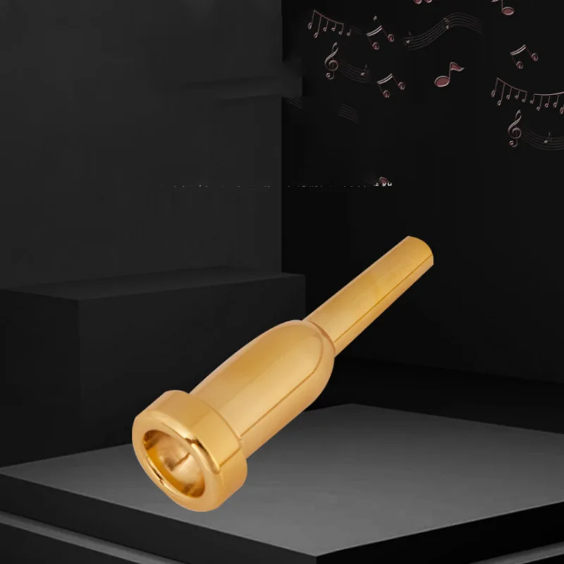 Musical Instrument Accessories Brass Trumpet Mouthpiece 7C/5C/3C, Silver and Gold
