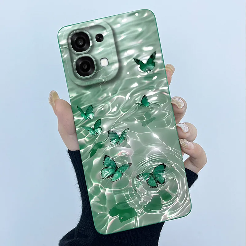 Floral Oil Painting Silicone Shockproof Phone Case - Fashion Simplicity Design