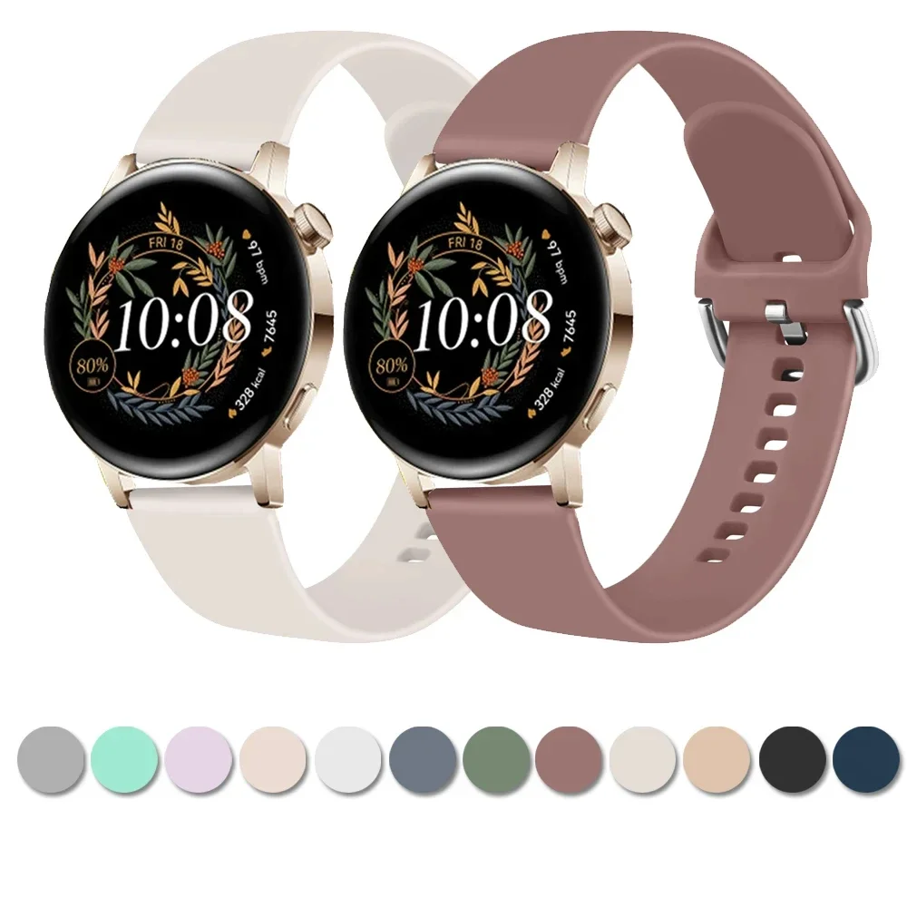 20mm Silicone Watch Strap - Universal Fit, Sporty Design