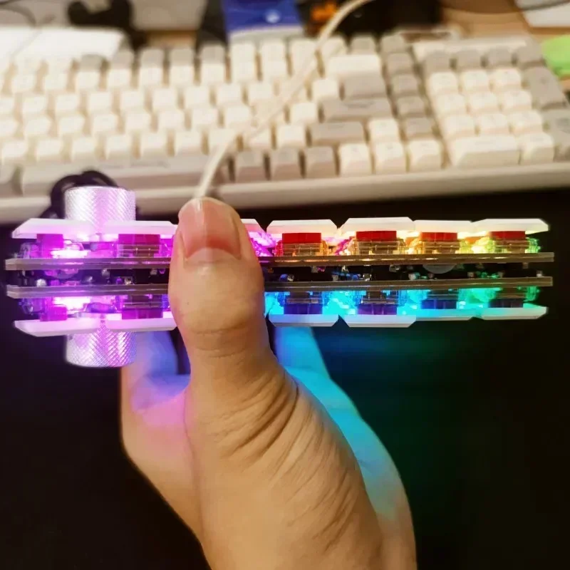 Sofle Choc/MX Split Mechanical Keyboard Custom Hot-swap RGB Knob